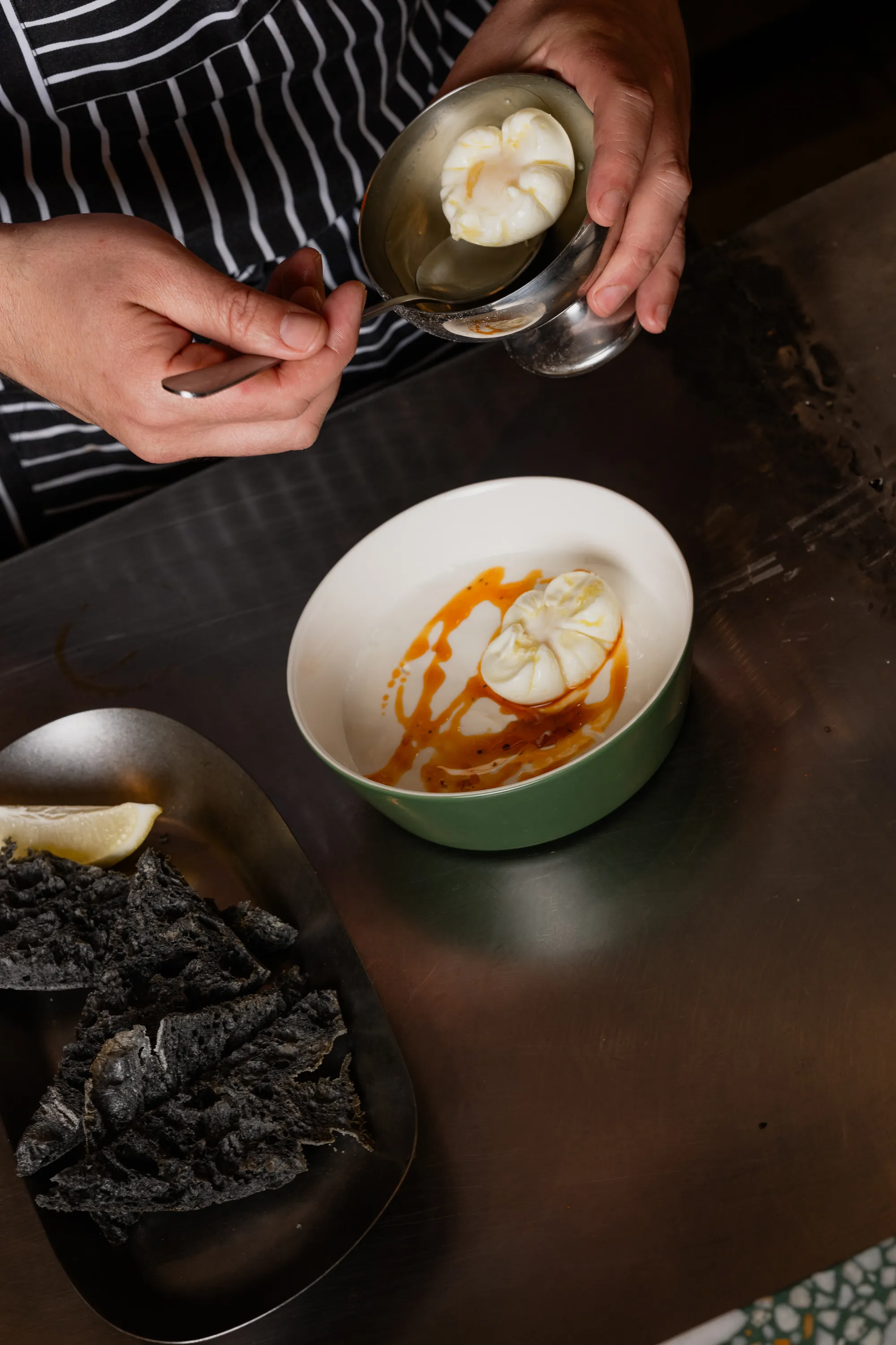 Turkish eggs with yogurt and paprika
